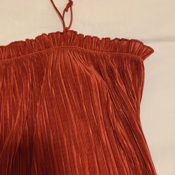 madewell rust pleated cami - Picture 4 of 5